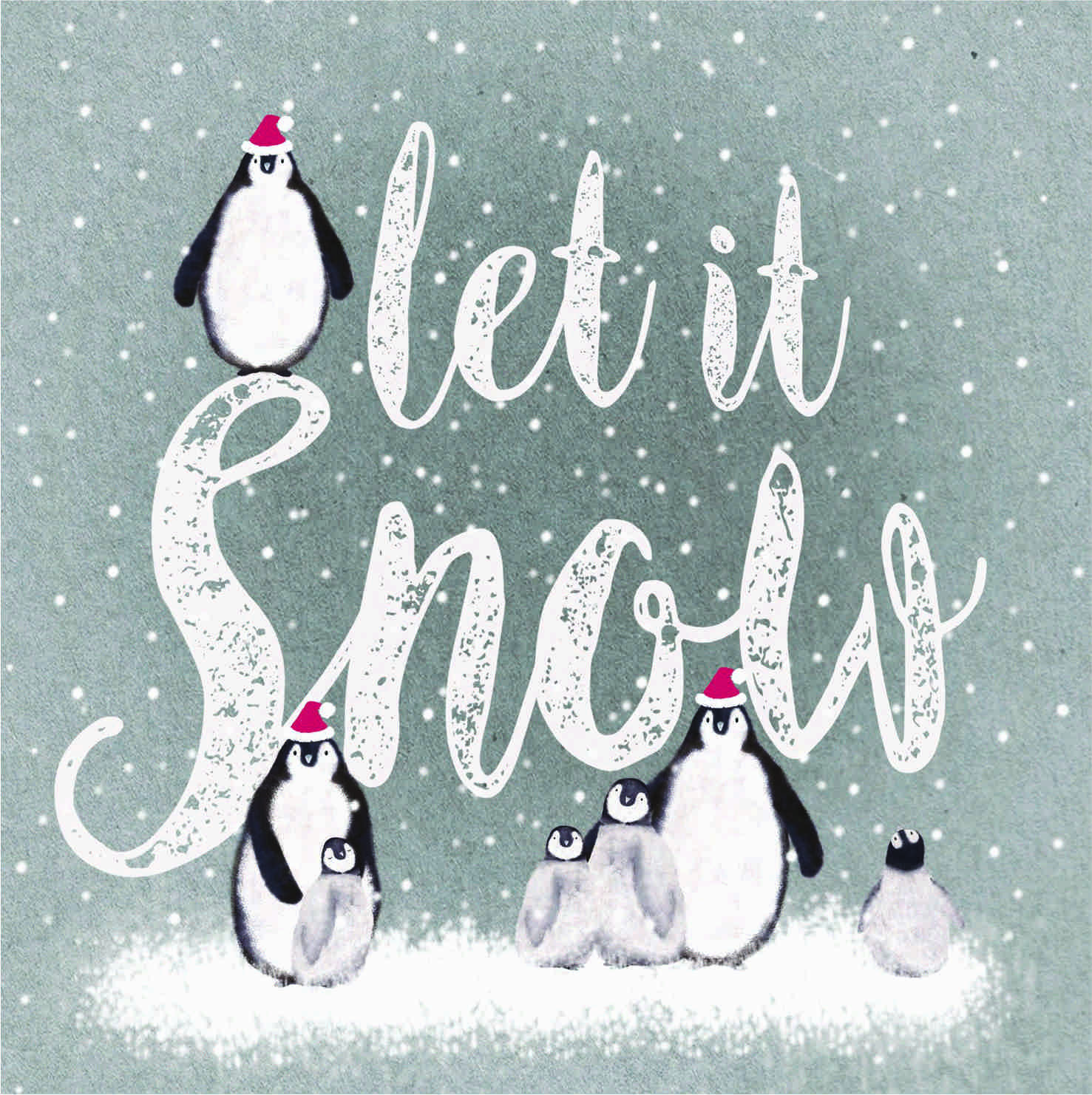 let it snow Let is snow Christmas Card - Katharine House Hospice