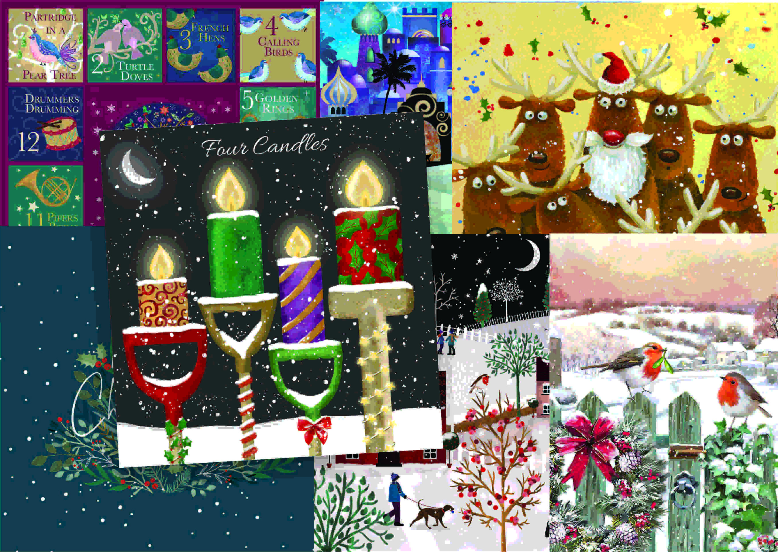 web banner Christmas Banner - Four Candles