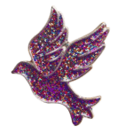 Dove Dove pin badge: a gift to monthly/regular supporters of Katharine House Hospice.