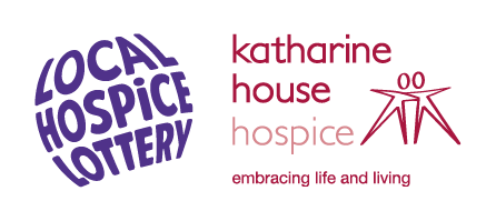 The Local Hospice Lottery and Katharine House Hospice logos.