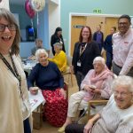 Staff and volunteers pictured at the opening of the Therapy & Wellbeing Centre at Katharine House Hospice.