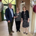 Staff and volunteers pictured at the opening of the Therapy & Wellbeing Centre at Katharine House Hospice.