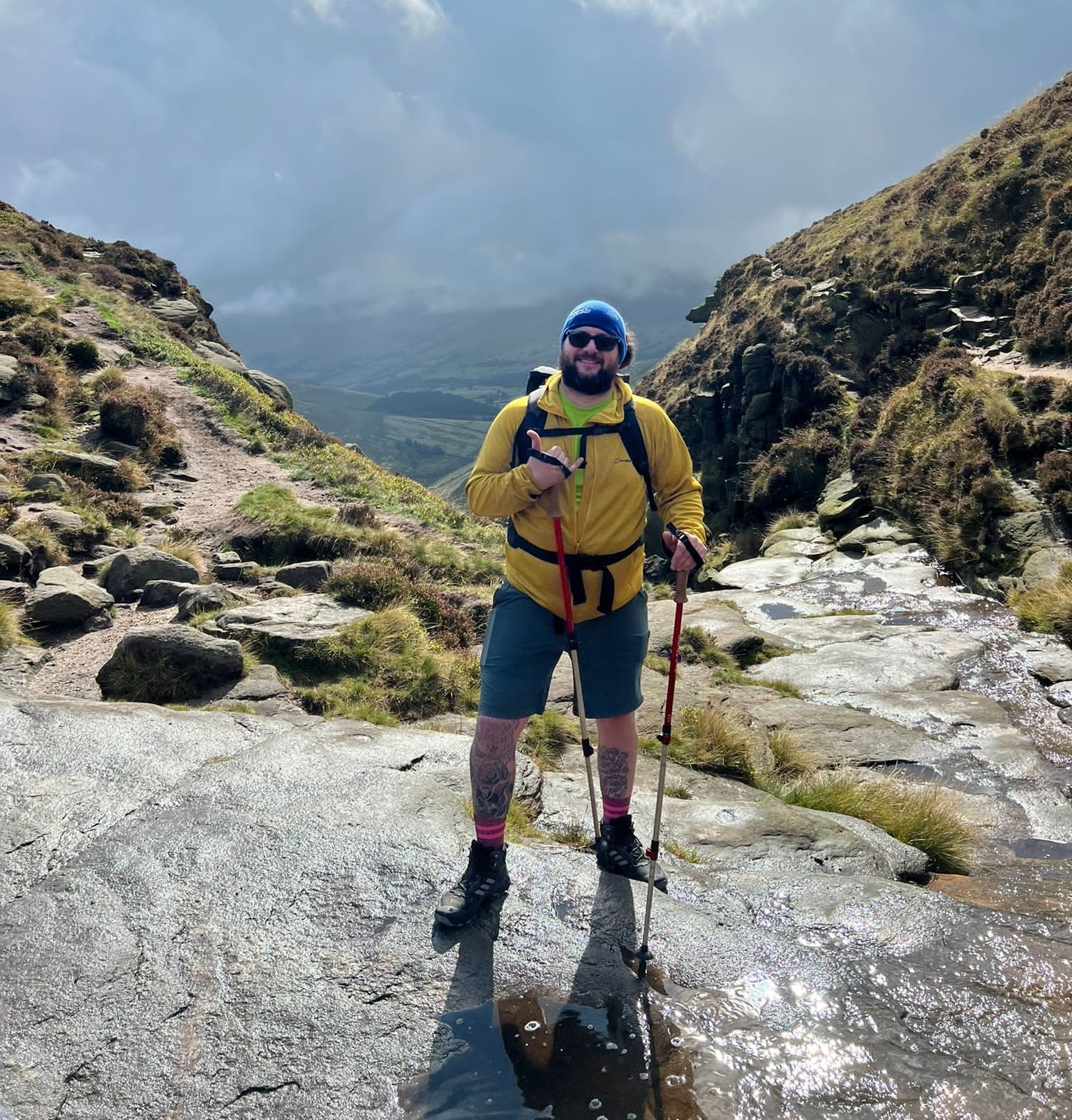 Ryan McQueen climbing Kilimanjaro