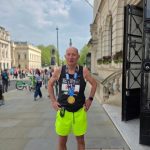 Charity runner Steve with his 2025 London Marathon medal after the race.