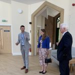 Director of Care, David Fletcher, Stafford MP Theo Clarke and Chief Executive, Richard Soulsby.