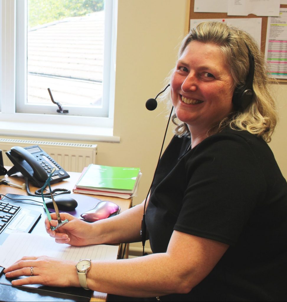 Palliative care advice line call handler, Bev.