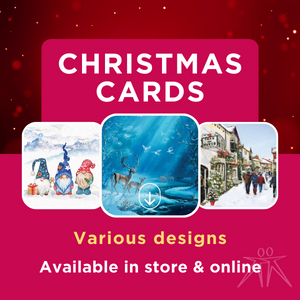 Christmas cards: various designs available online and in store.