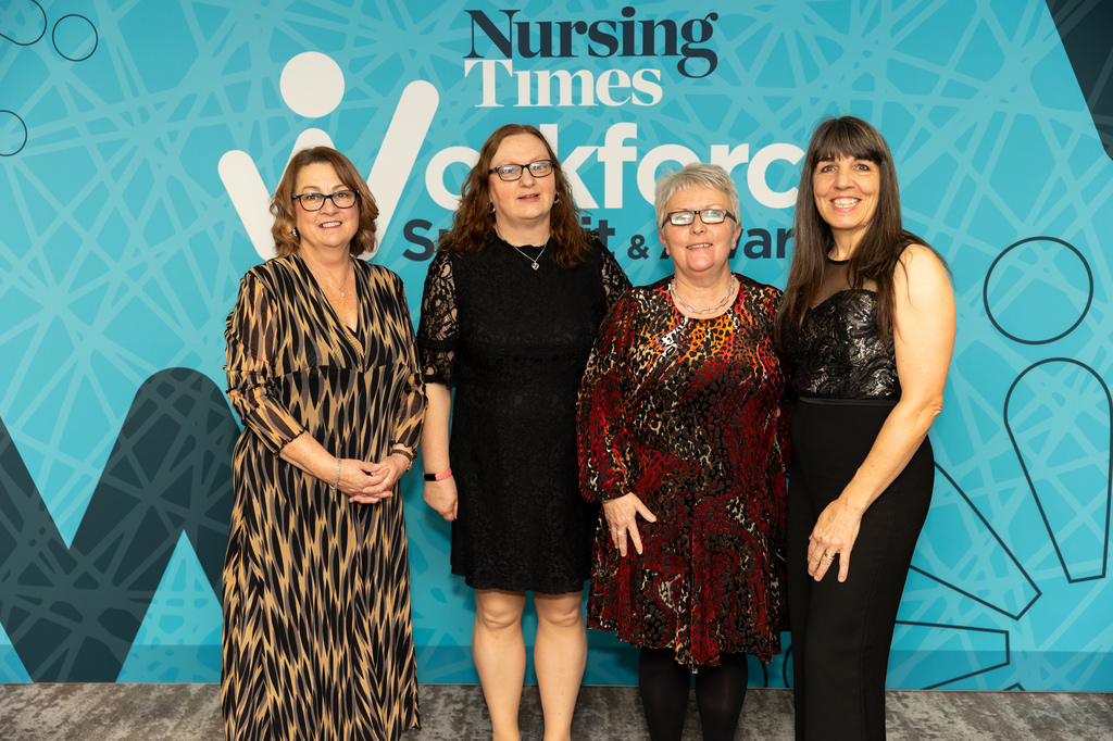 Members of our care team attending the Nursing Times Awards 2023.