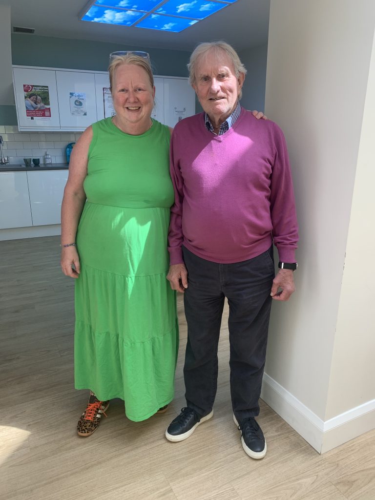 Lorraine and Alan at our Therapy & Wellbeing Centre