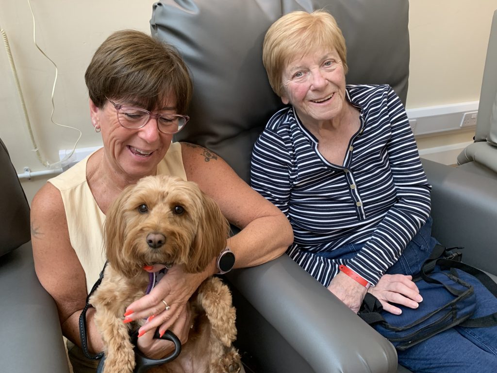 image00010 Isobel with daughter Alison and Cali the cockapoo