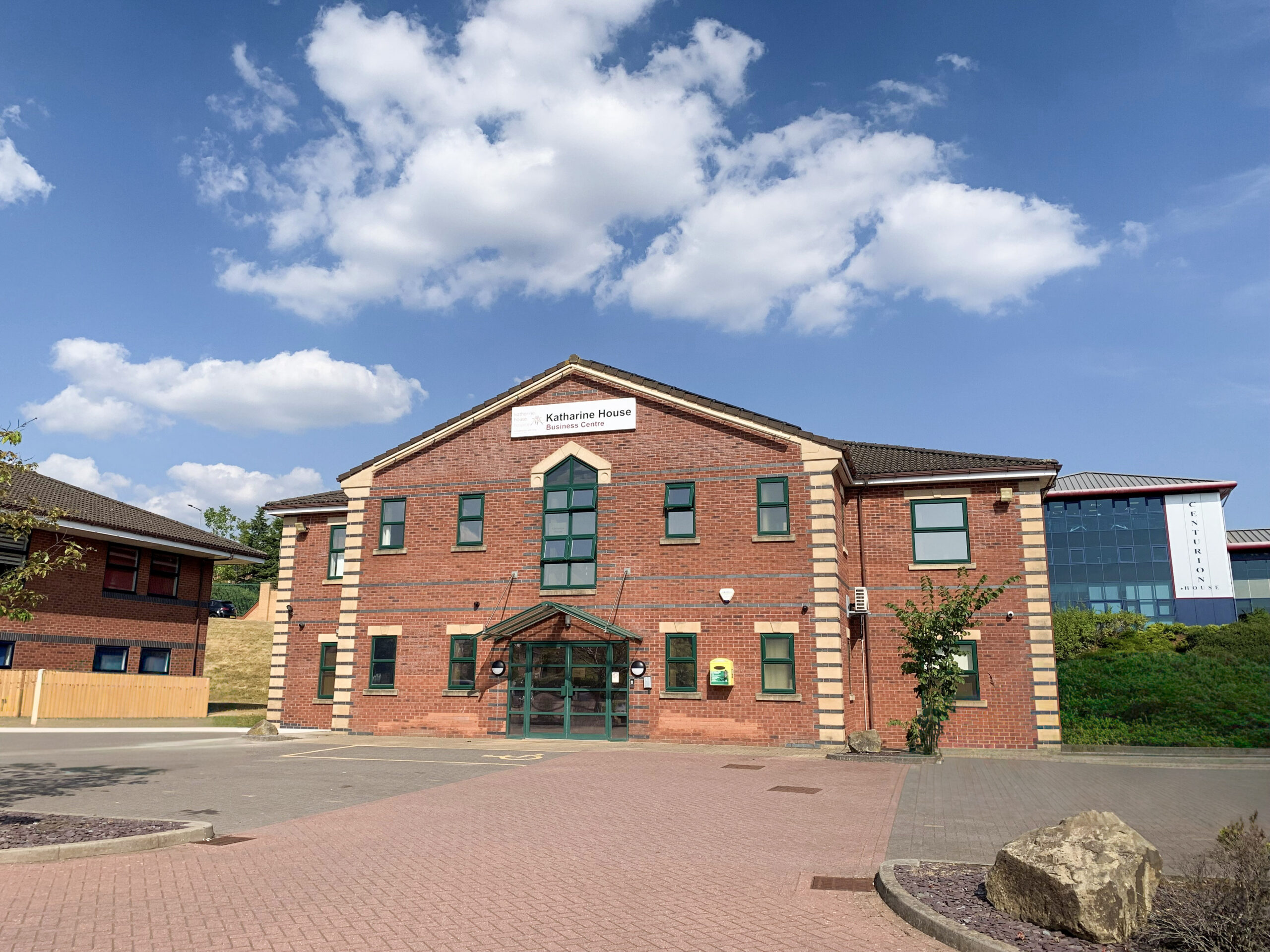 Exterior of Katharine House Hospice business centre.