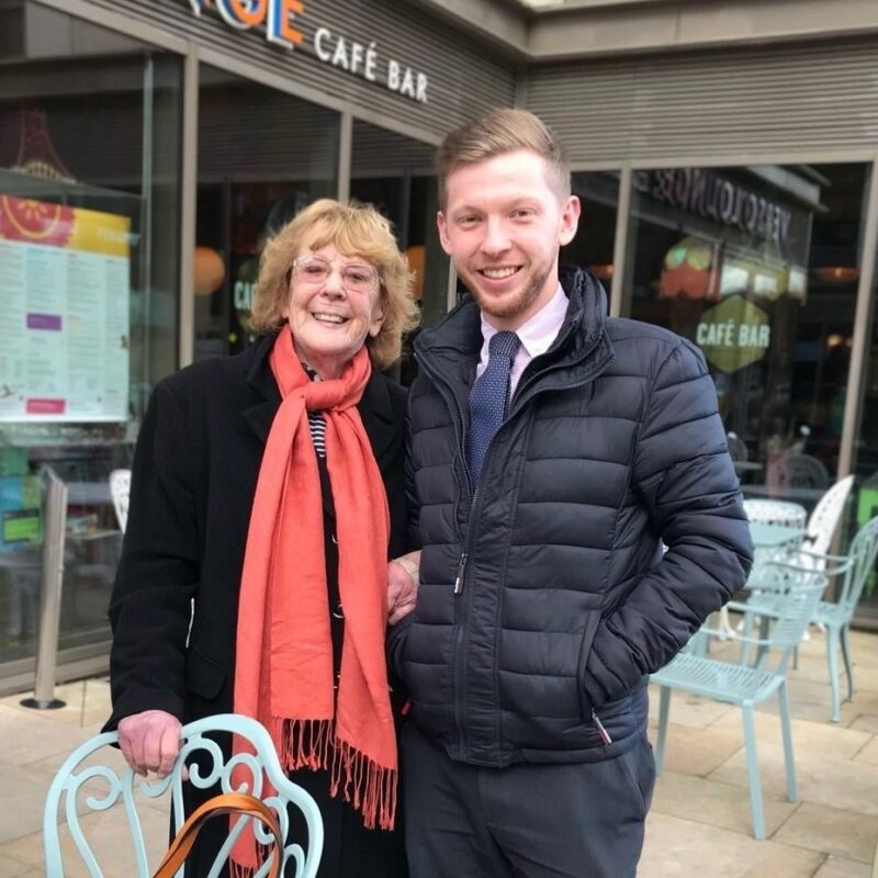 Jeremy and Grandma Joan. 