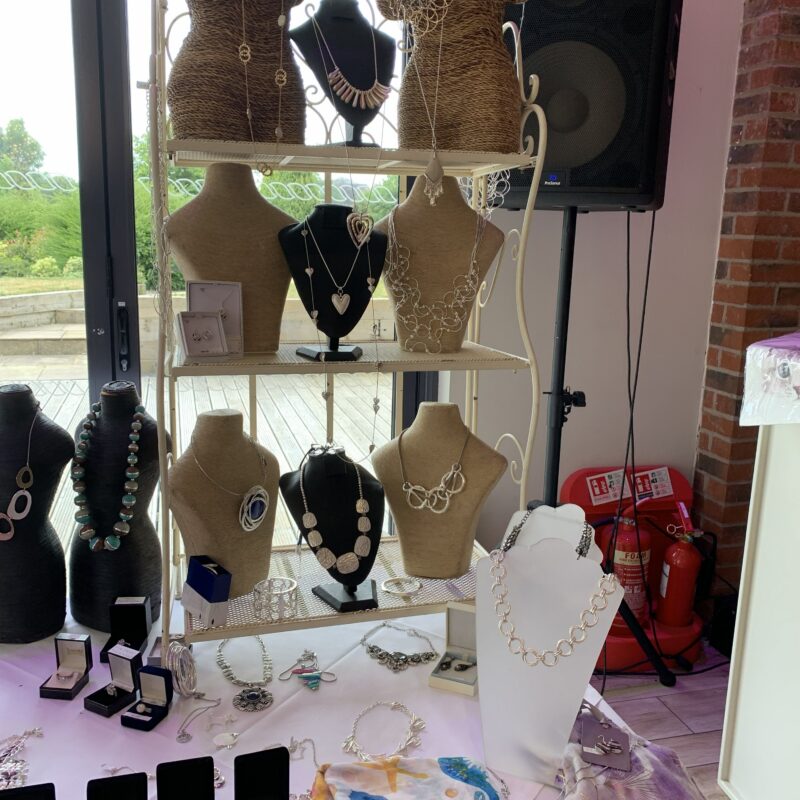 Some of the jewellery on sale at the event.