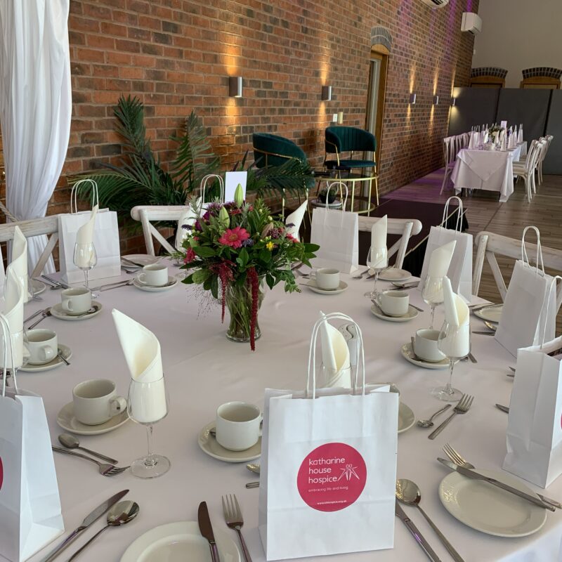 Table and goody bag