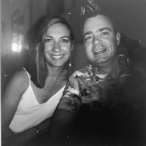 Carla with her friend, Alan.