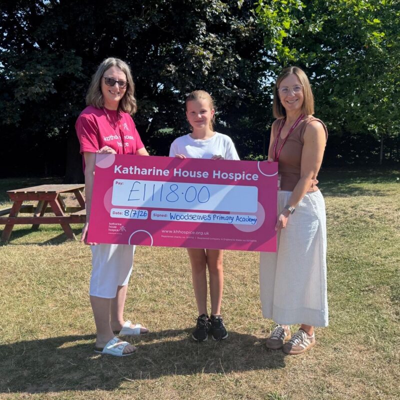 Supporting our charity. 