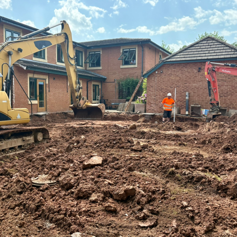 Demolition of part of the old IPU complete.
