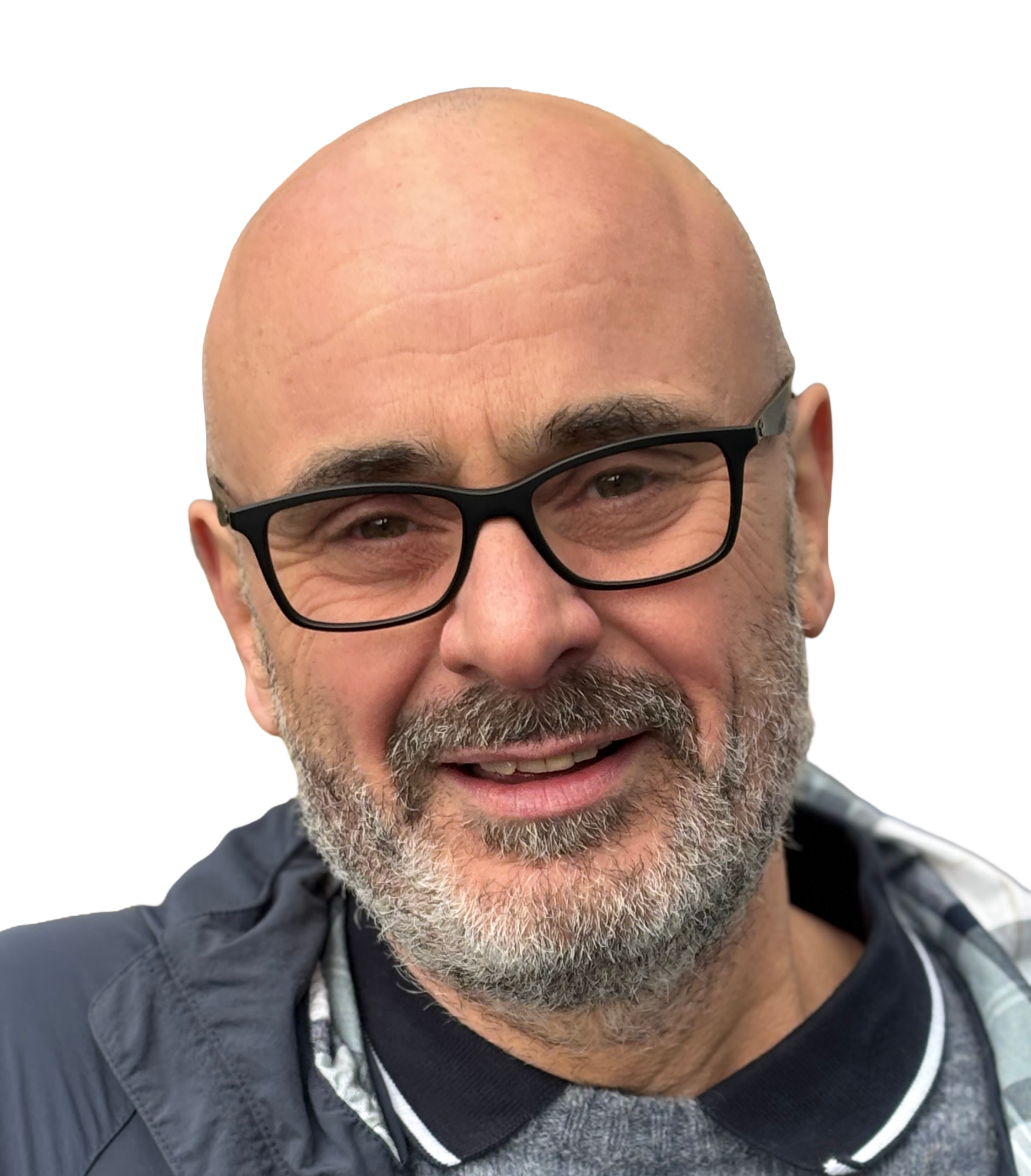 A headshot of Paul wearing glasses