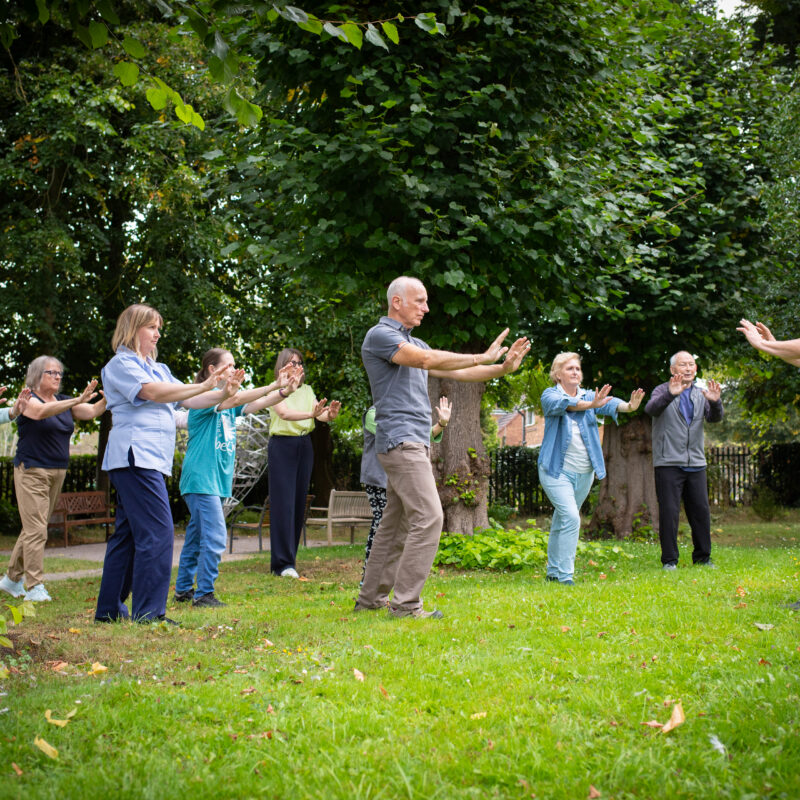 Tai chi in the garden