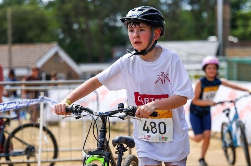 Carter pushes through cycle challenge.