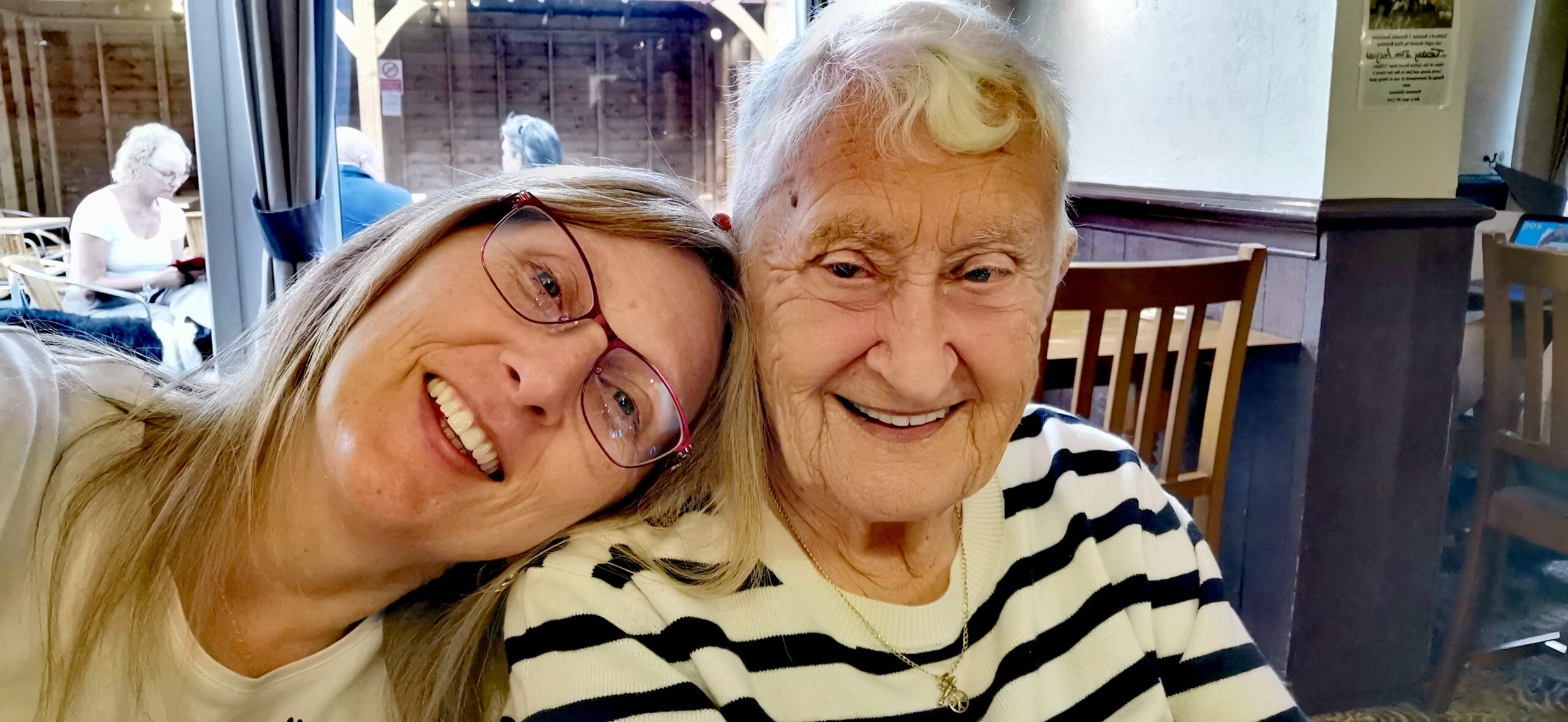 Michelle and her mum.